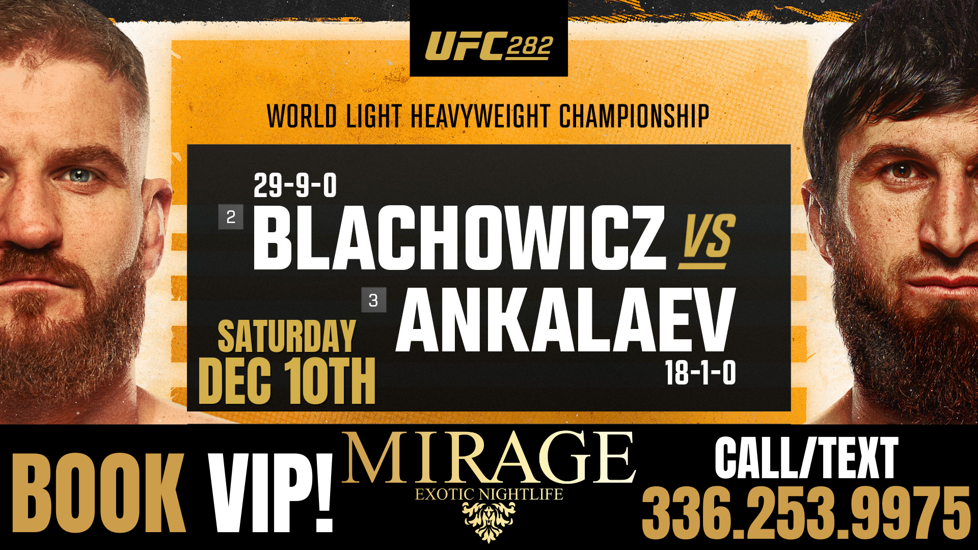 UFC 282 fight Mirage