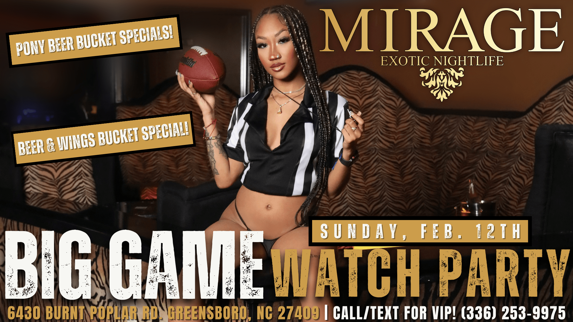 Mirage Superbowl Watch Party