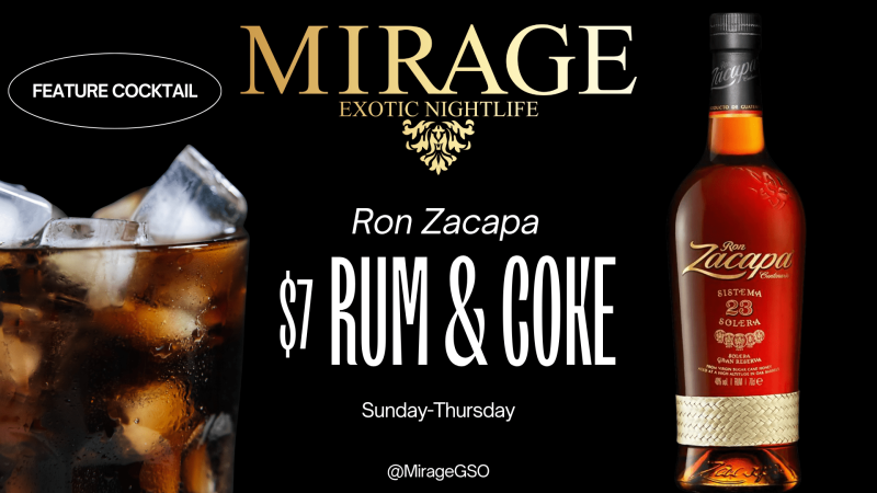 Rum and coke special